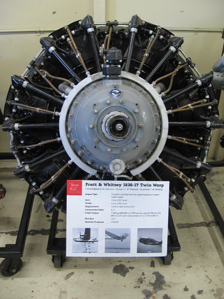 Pratt and Whitney 1830-17 Twin Wasp, used in several World War II aircraft.