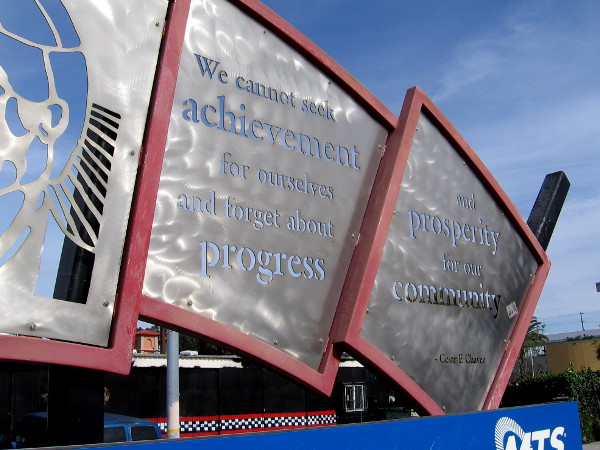 We cannot seek achievement for ourselves and forget about progress and prosperity for our community. --Cesar E. Chavez