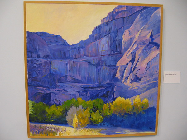 October, Canyon de Chelly, 2002, oil on linen.
