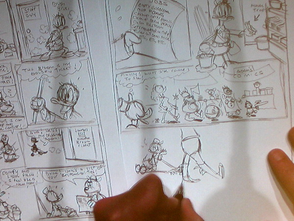 Donald Duck wants to see the masquerade ball, and after many gags and catastrophes ends up winning it!