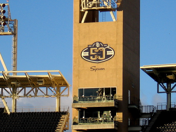 A new graphic at Petco Park! 2019 is the 50th Anniversary of the San Diego Padres!