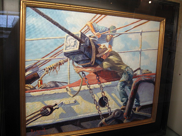 Bert and Wes Working on the STAR, by artist Jeffrey Remmer.