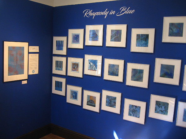 These mysterious, moody pieces interpreting Rhapsody in Blue are like notes of sheet music flowing across a wall.