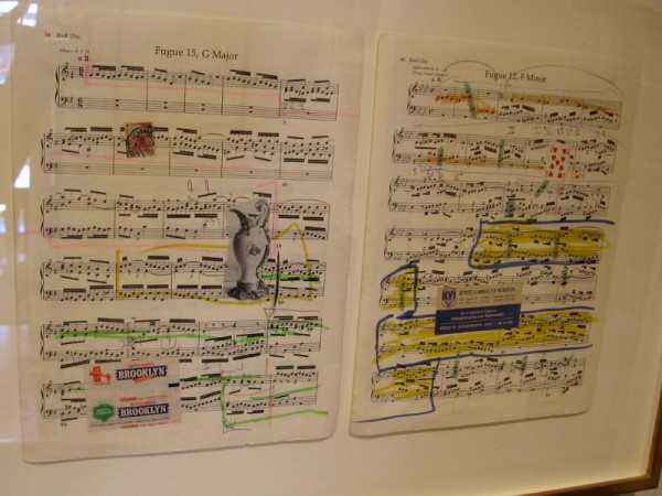 Sheet music collage by Alexis Smith, 1997, used for Athenaeum music program covers 2015/2016.