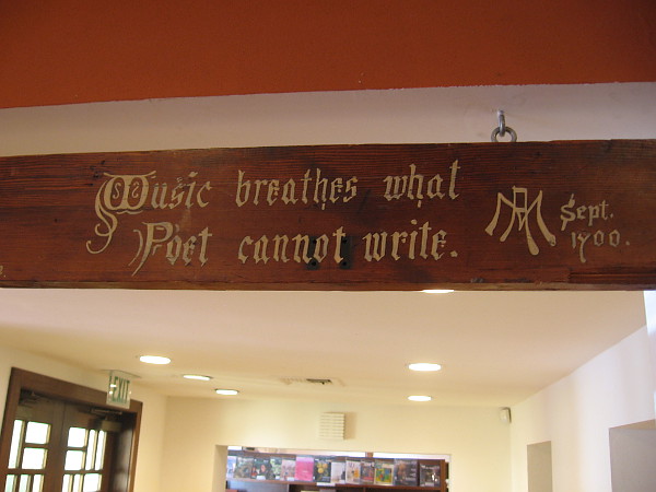 Music breathes what Poet cannot write.