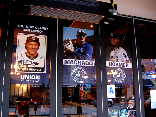 Manny Machado has appeared in a window between Will Ferrell and Eric Hosmer!