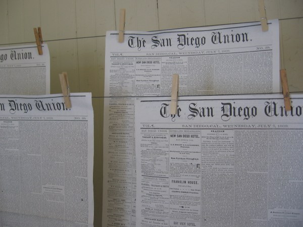 Like wet laundry, hundreds of newspaper sheets would be strung up all around the print shop so that the freshly impressed ink would dry!