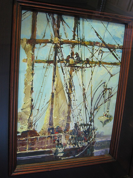 Aloft on STAR of INDIA, by artist Norm Daniels.