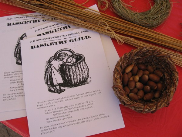 Sheet details how to become a member of the Old Town San Diego State Historic Park Basketry Guild.
