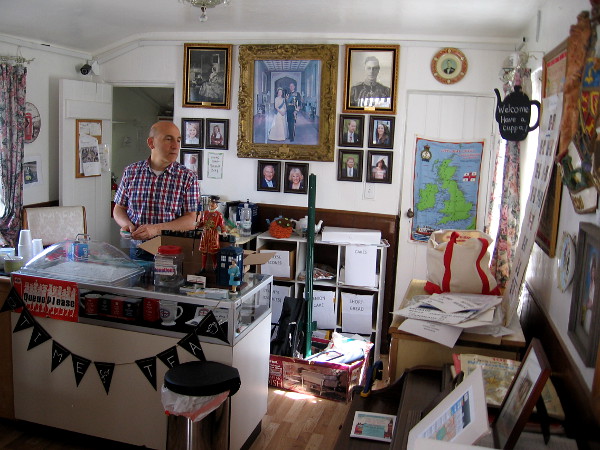 The House of England's cottage is jam packed with all sorts of interesting photos, artwork and cultural displays.