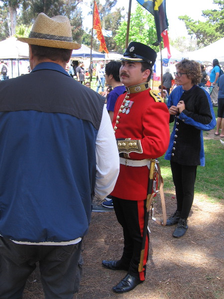 Some attending the cool event wore historical costumes.