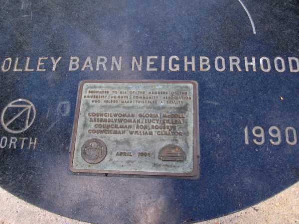 Dedicated to all of the members of the University Heights Community Association who helped make this park a reality.