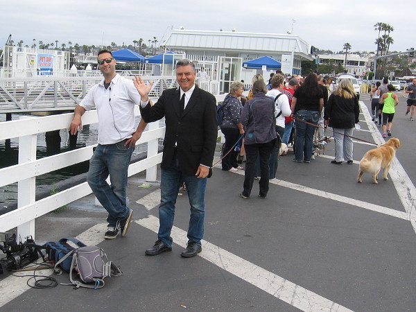 All sorts of local celebrities joined us on the fun cruise. That's Dave Scott of KUSI News!
