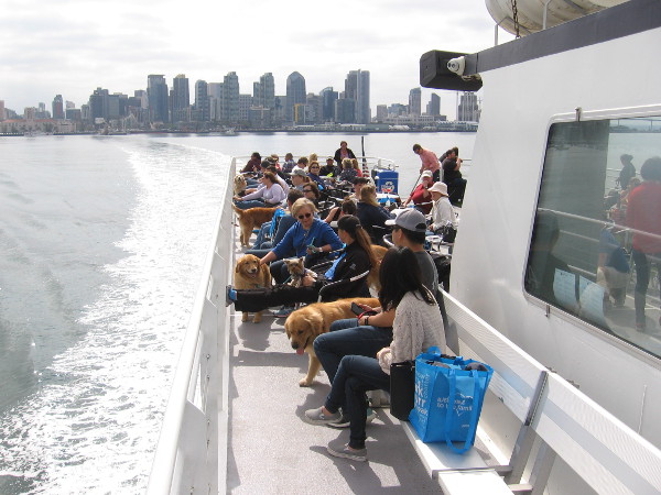 Here we go! We leave downtown San Diego behind.