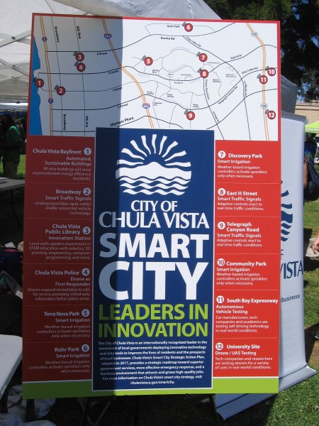 City of Chula Vista, Leaders in Innovation. Programs include smart irrigation, traffic signals, sustainable buildings and drones.