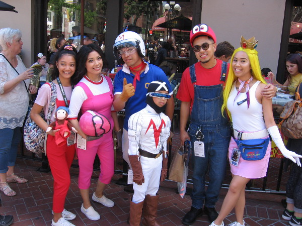 Speed Racer and Mario characters