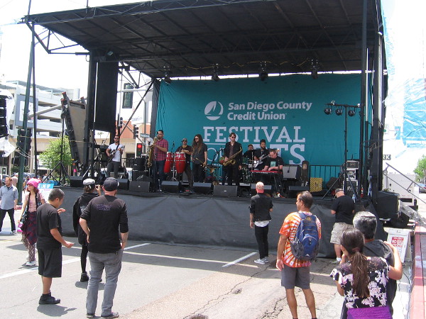 A live music performance at the San Diego County Credit Union Festival of Arts.