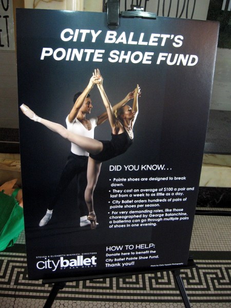 City Ballet of San Diego is looking for donations for their Pointe Shoe Fund.