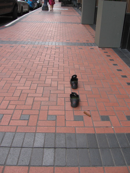 Shoes with no walker.