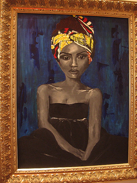 Black Woman, Danielle Simone Grimes, acrylic. Morse High School.