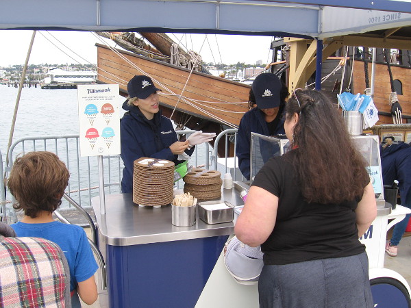 The free samples of Tillamook Ice Cream were super yummy.
