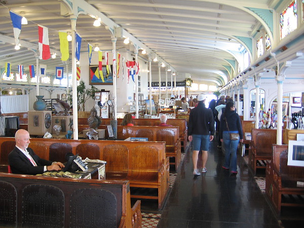 Lots of artists had their work on display inside the elegant passenger deck of the Berkeley.