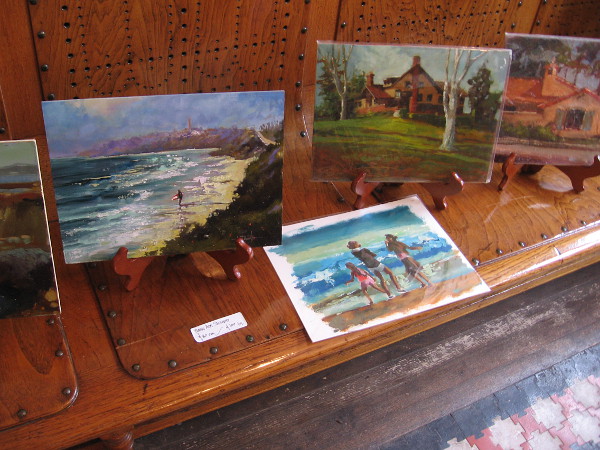 Examples of Norm Daniel's surf and island themed work.