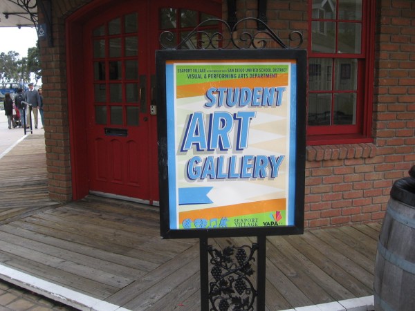 The Student Art Gallery at Seaport Village, in partnership with the San Diego Unified School District's Visual and Performing Arts Department.