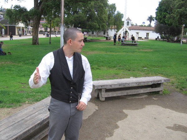 We learn that the Native American Kumeyaay village of Cosoy was located right here, long before Old Town was established.