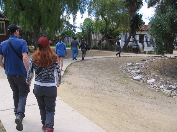 We head toward a beautifully restored adobe house that stands alone behind the plaza buildings.