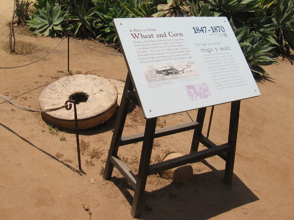 A display in the courtyard of the Casa de Estudillo.