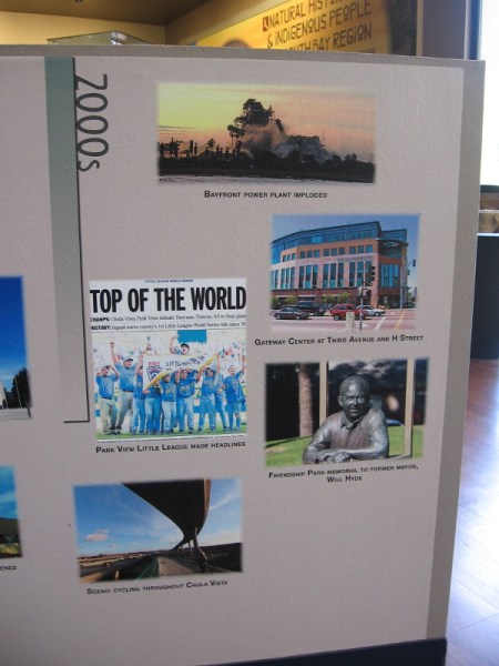 Chula Vista history in the 2000s includes Park View Little League becoming World Champions in 2009.