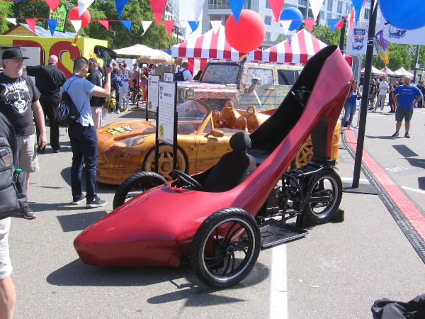 Strange, bizarre vehicles are displayed by Ripley's Believe It or Not in the Interactive Zone at Petco Park during 2019 San Diego Comic-Con!