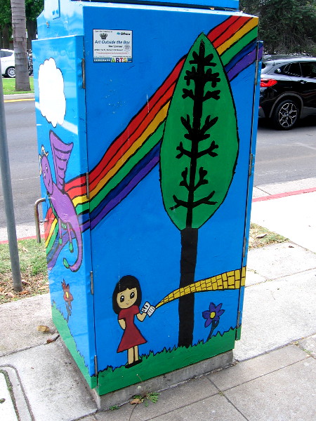 Another side of the utility box depicting L. Frank Baum's wonderful land of Oz. The popular author often spent his winters writing in a house in Coronado.