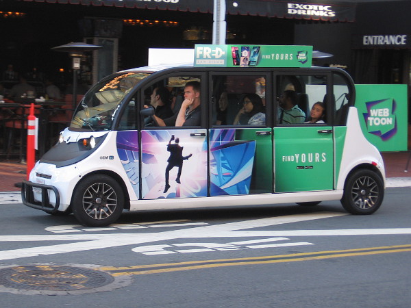 I spotted a free FRED electric vehicle promoting WEBTOON.