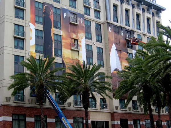 This wrap on the Hilton Gaslamp is indeed for Star Trek: Picard, as I surmised in a past blog post. It features Patrick Stewart.