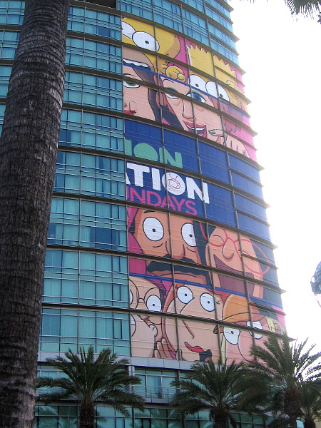 The big Animation Domination wrap on the Omni is almost half done.