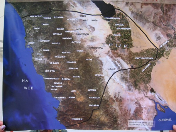 Map shows the different Kumeyaay villages of our region. The village of Cosoy was located near the base of Presidio Hill, where Old Town is located today.