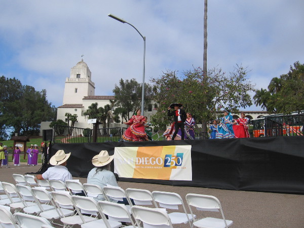 The ballet folklorico dancing that followed was enthusiastic, colorful and loudly applauded.