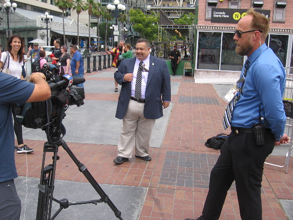 David Glanzer of Comic-Con International gives an interview.