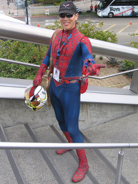 Spider-Man cosplay.