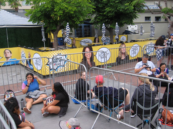 Fans are already waiting in line for NBC's Brooklyn Nine-Nine activation.