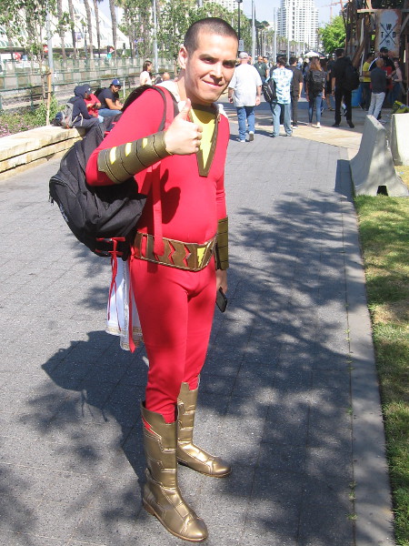 Shazam cosplay.