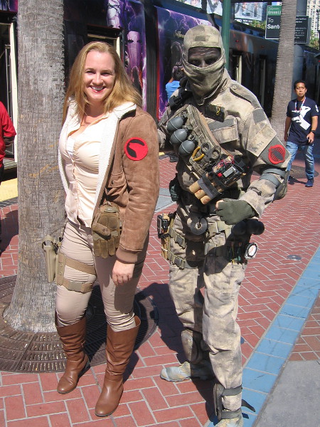 Cover Girl (G.I. Joe) and Firefly (Cobra) cosplay.