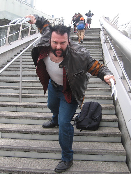 Wolverine cosplay.