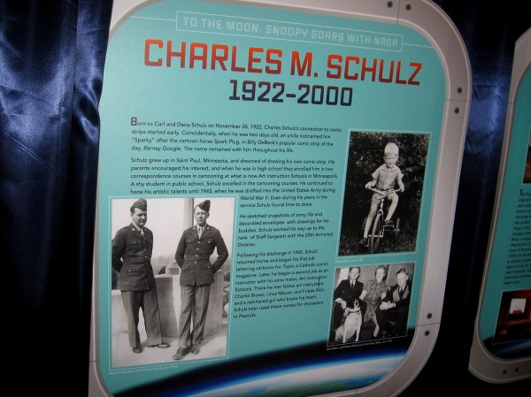 Charles M. Schulz, 1922-2000. Many of his popular characters were named after art instructors he met.