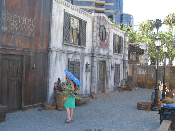 This structure contains the Carnival Row attraction. In an earlier blog post I surmised it was for The Boys.