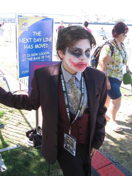 Joker gives me an evil look.