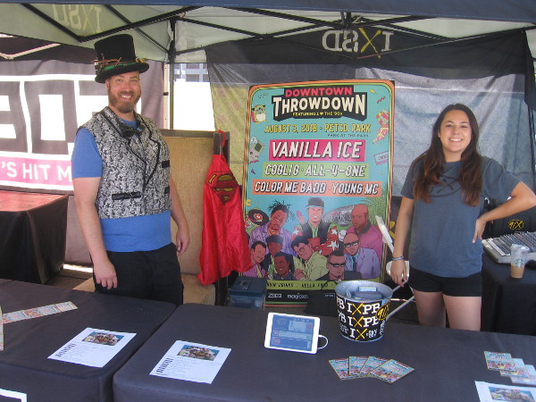 These guys at the 91X radio table in the Interactive Zone smiled for some strange guy taking pictures.