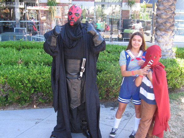 This particular Darth Maul doesn't look so tough. Just saying.